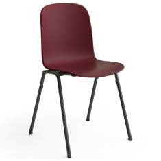 Besucherstuhl rot Besucherstühle Cafeteria Stuhl Kantinen Stuhl Steelcase Cavatina