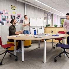 Konferenzstuhl drehbar mit Rollen Konferenzstühle fahrbar Drehstuhl Steelcase Cavatina