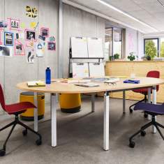 Konferenzstuhl drehbar mit Rollen Konferenzstühle fahrbar Drehstuhl Steelcase Cavatina
