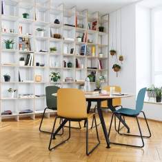 Besucherstuhl mit Kuffengestell Besucherstühle Cafeteria Stuhl Kantinen Stuhl Steelcase Cavatina