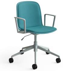 Drehstuhl türkis Bürodrehstuhl drehbar mit Rollen Drehstühle Konferenzstuhl mit Armlehnen Konferenzstühle Steelcase Cavatina