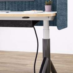 Höhenverstellbarer Schreibtisch elektrisch ergonomische Schreibtische Holz Arbeitstisch Steelcase Flex