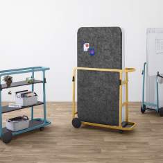 Bürowagen fahrbar Regal Steelcase Flex Wagen