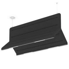 Akustische Pendelleuchten Design Pendelleuchte modern Bürolampe schwarz XAL Akustik Muse Double Light