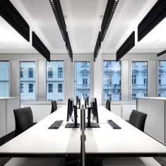 Akustische Pendelleuchten Design Pendelleuchte modern Bürolampe Trennwand XAL Akustik Muse light