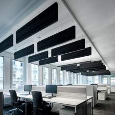 Akustische Trennwände Raumteiler Trennwand Büro Stellwand Büro Akustikelement schwarz XAL Muse baffle