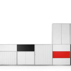 Büroschränke modular Büroschrank grau Büromöbel Schränke WINI, WINEA MATRIX
