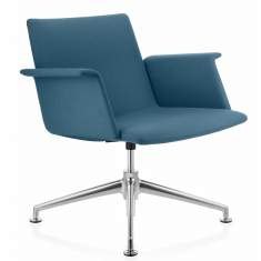 Clubsessel blau Loungesessel Büro Loungemöbel, Brunner, fina lounge