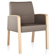 Loungesessel braun Sessel Holz Lounge Brunner Sonato