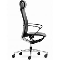 Chefstuhl, Leder, Armlehnen, hohe Rückenlehne Bürodrehstuhl, Klöber, Ciello Bürodrehstuhl