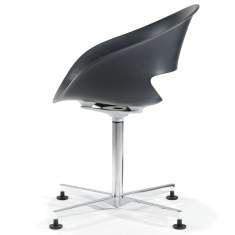 Konferenzstuhl schwarz Konferenzstühle Kunststoff Drehstuhl Kusch+Co 8270 Volpino