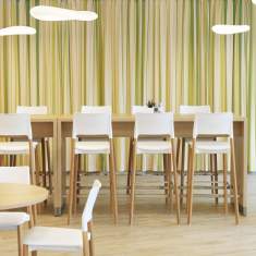Barhocker weiß Barstuhl mit Vierfußgestell Holz Kunststoff Kusch+Co 3600 Arn