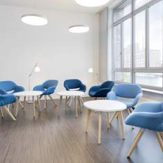 Besucherstuhl Holz Besucherstühle blau Konferenzstuhl Lounge Stuhl Kusch+Co 8230