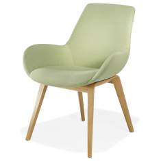 Loungesessel Holz Sessel grün Lounge Sitzmöbel Kusch+Co 8680 Lupino