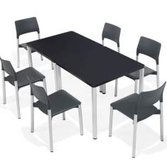 Flexible Konferenztische Büro Konferenztisch schwarz Kusch+Co 3650 Arn