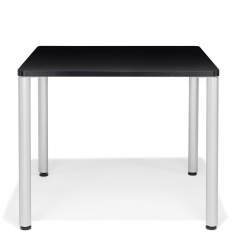Flexible Konferenztische Büro Konferenztisch schwarz Büromöbel Aluminium Tischplatte Holz Quadratisch Cafeteria Tisch Kusch+Co 3650 Arn