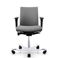 Bürostuhl grau Bürodrehstuhl moderne Bürostühle mit Armlehnen Flokk HÅG Creed