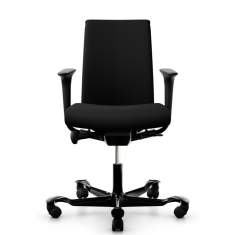 Bürostuhl schwarz Bürodrehstuhl moderne Bürostühle mit Armlehnen Flokk HÅG Creed