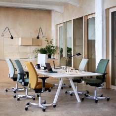 Bürostuhl Bürodrehstuhl moderne Bürostühle mit Armlehnen Flokk HÅG Creed
