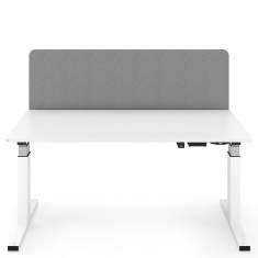 Elektrisch höhenverstellbarer Schreibtisch weiß Büro Schreibtische Büromöbel Lista Office LO Manus
höhenverstellbar
mit Trennwand