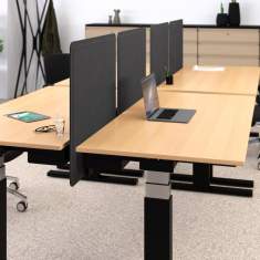 Elektrisch höhenverstellbarer Schreibtisch weiß Büro Schreibtische Büromöbel Lista Office LO Manus
Doppelarbeitsplatz
höhenverstellbar