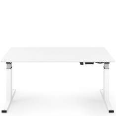 Elektrisch höhenverstellbarer Schreibtisch weiß Büro Schreibtische Büromöbel Lista Office LO Manus
höhenverstellbar