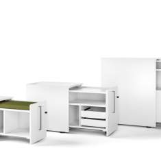 Container Mobilcontainer fahrbar Assmann Büromöbel Pontis Stauraumsystem