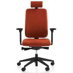 Bürostuhl rot Bürodrehstuhl mit Kopfstütze moderne Bürostühle mit Armlehnen Being Orangebox
