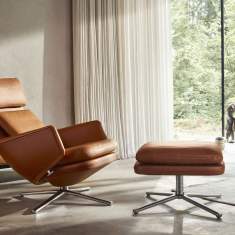 luxuriöser Ruhesessel Loungesessel exklusiv Sessel Lounge Leder Vitra Grand Relax