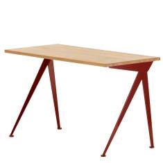 Design Schreibtisch Holz Arbeitstisch Büro Designer Schreibtische mit Metallbeine Home Office Vitra Compas Direction