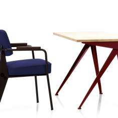 Design Schreibtisch Holz Arbeitstisch Büro Designer Schreibtische mit Metallbeine Home Office Vitra Compas Direction