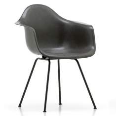 Designer Besucherstuhl mit Armlehnen Besucherstühle schwarz Konferenzstuhl Klassiker Konferenzstühle Vitra Eames Fiberglass Armchair DAR