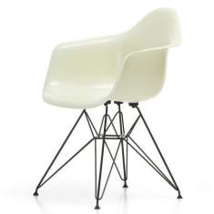 Designer Besucherstuhl mit Armlehnen Besucherstühle weiß Konferenzstuhl Klassiker Konferenzstühle Vitra Eames Fiberglass Armchair DAX