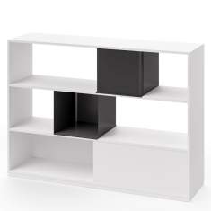 Büro Regal Holz weiss Regalsysteme Büroschrank, König + Neurath, ACTA.PLUS