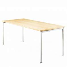 Design Schreibtisch Arbeitstisch Büro Designer Schreibtische Holz Mikomax Flexido C 
Ohne Quertraverse für mehr Beinfreiheit
rechteckig