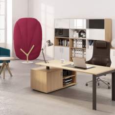 Design Schreibtisch Arbeitstisch Büro Designer Schreibtische Holz Mikomax Flexido U
Ohne Quertraverse für mehr Beinfreiheit
rechteckig