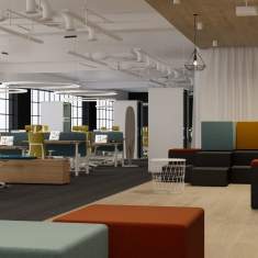 höhenverstellbarer Schreibtisch Arbeitstisch Büro Designer Schreibtische Holz Mikomax Balance 
rechteckig