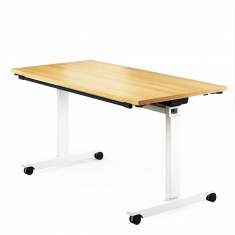 Klapptische Büro Klapptisch fahrbar Holz Rolltisch klappbar Mikomax Flipper