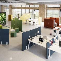 Trennwände Raumteiler Trennwand Büro Stellwand Büro Akustik Mikomax Soniq