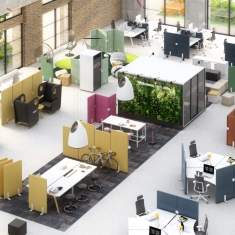 Trennwände Raumteiler Trennwand Büro Stellwand Büro Akustik Mikomax Soniq