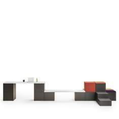 Modulare Sitzelemente Lounge Sitzmöbel Polsterhocker Sitzpuffs Mikomax Ligo
