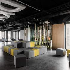Modulare Sitzelemente Lounge Sitzmöbel Polsterhocker Sitzpuffs Mikomax Ligo