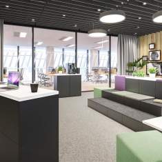 Modulare Sitzelemente Lounge Sitzmöbel Polsterhocker Sitzpuffs Mikomax Ligo