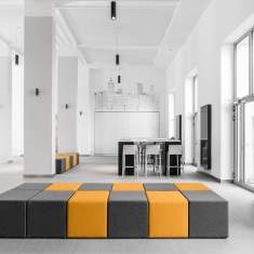Modulare Sitzelemente Lounge Sitzmöbel Polsterhocker Sitzpuffs Mikomax Ligo