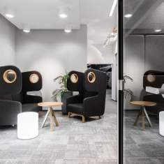 Loungesessel Lounge Sessel schwarz Mikomax Packman