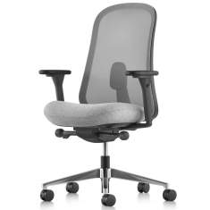 Bürostuhl schwarz Bürodrehstuhl moderne Bürostühle mit Netzgewebe Drehstuhl mit Armlehnen Herman Miller Lino