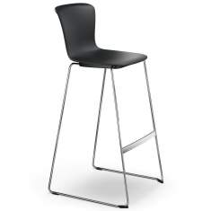 Barstuhl schwary Stahl Sedus se:spot Barhocker