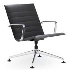Loungesessel Sessel schwarz mit Armlehnen Aluminium Lounge Rosconi BLAQ Lounge