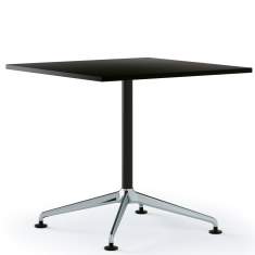 Flexible Konferenztische schwarz Konferenztisch Büromöbel Cafeteria Tisch Hiller BLAQ Table
Tischplatte eckig