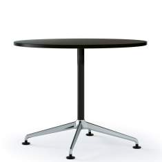 Flexible Konferenztische schwarz Konferenztisch Büromöbel Cafeteria Tisch Hiller BLAQ Table
Tischplatte rund